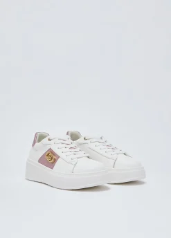 Sneakers platform con logo