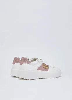 Sneakers platform con logo