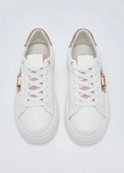 Sneakers platform con logo