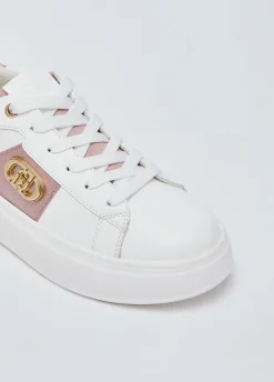 Sneakers platform con logo