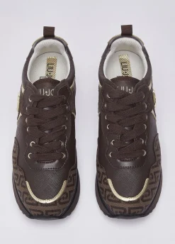 Sneakers platform con logo monogram