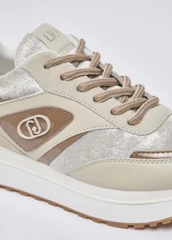 Sneakers platform effetto velluto
