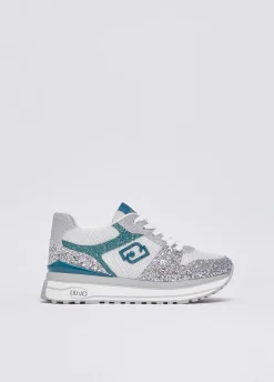 Sneakers platform full glitter