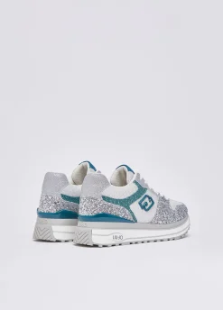 Sneakers platform full glitter