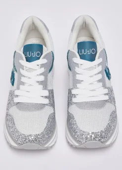 Sneakers platform full glitter