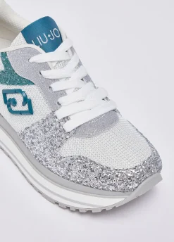 Sneakers platform full glitter