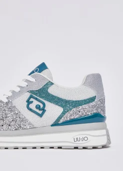 Sneakers platform full glitter