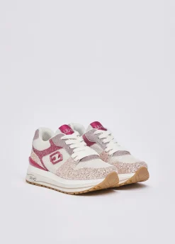Sneakers platform full glitter
