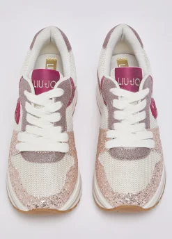 Sneakers platform full glitter