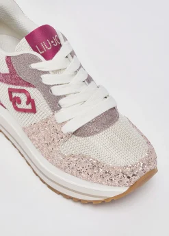 Sneakers platform full glitter
