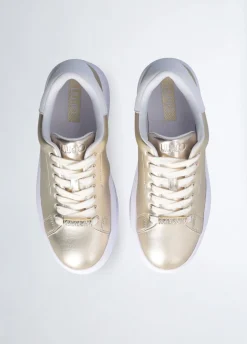 Sneakers platform in pelle