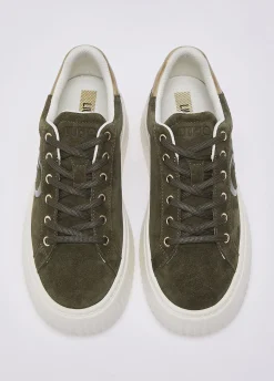 Sneakers platform in suede
