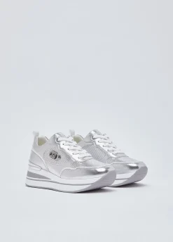 Sneakers platform laminata
