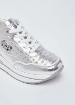 Sneakers platform laminata