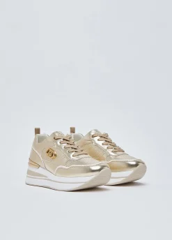 Sneakers platform laminata