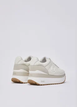 Sneakers super platform effetto pitone