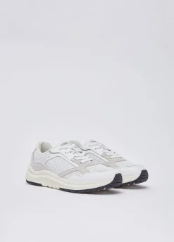 Sneakers uomo in pelle traforata