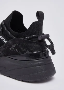 Sock-sneakers con stampa pitone
