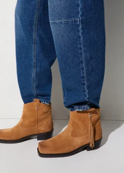 Stivaletti texani in suede
