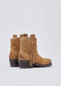 Stivaletti texani in suede