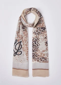 Stola con stampa animalier