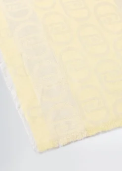 Stola jacquard con logo