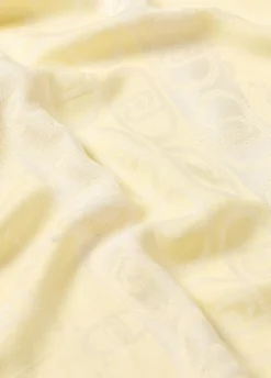 Stola jacquard con logo