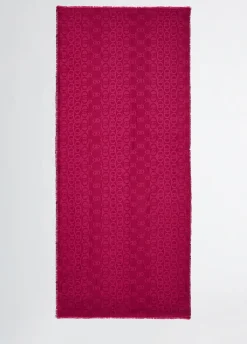 Stola jacquard con logo