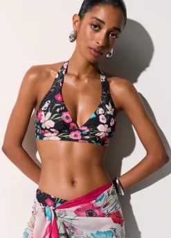 Top bikini a fiori