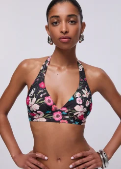 Top bikini a fiori