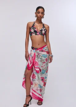 Top bikini a fiori