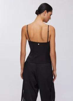 Top bustier in raso