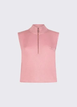 Top con mezza zip