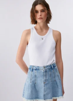 Top con mini logo