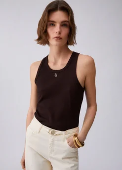 Top con mini logo