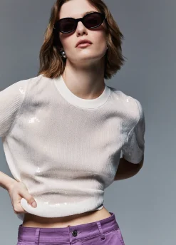 Top con paillettes