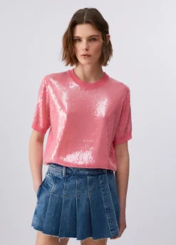 Top con paillettes