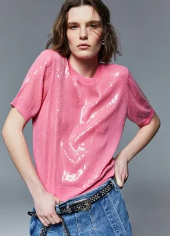 Top con paillettes