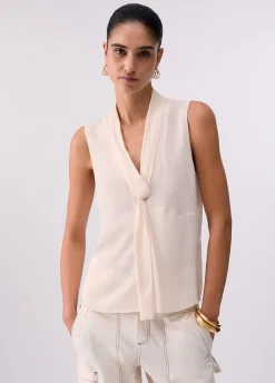 Top in georgette