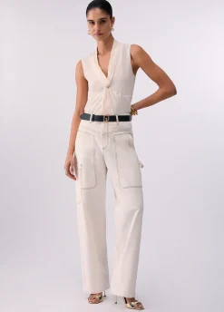 Top in georgette