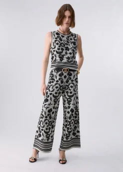 Top in jacquard
