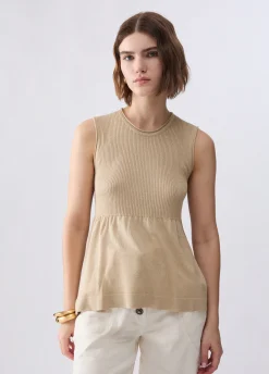 Top in maglia lamé