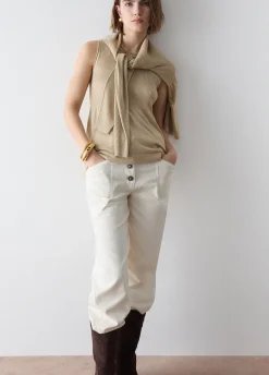 Top in maglia lamé