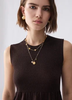 Top in maglia lamé