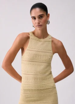 Top in maglia traforata