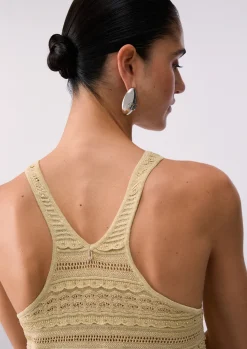 Top in maglia traforata