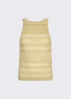 Top in maglia traforata
