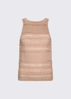 Top in maglia traforata