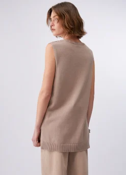 Top in maglia traforata