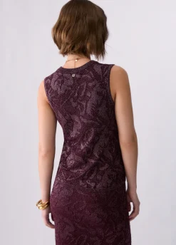 Top in pizzo lamé